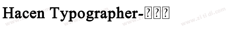 Hacen Typographer字体转换